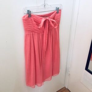 Alice + Olivia ▪️ coral chiffon strapless dress